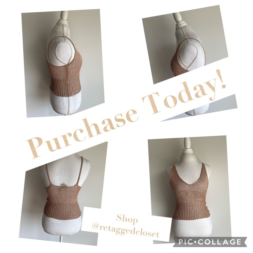 Hot & Delicious Knit Metallic Top